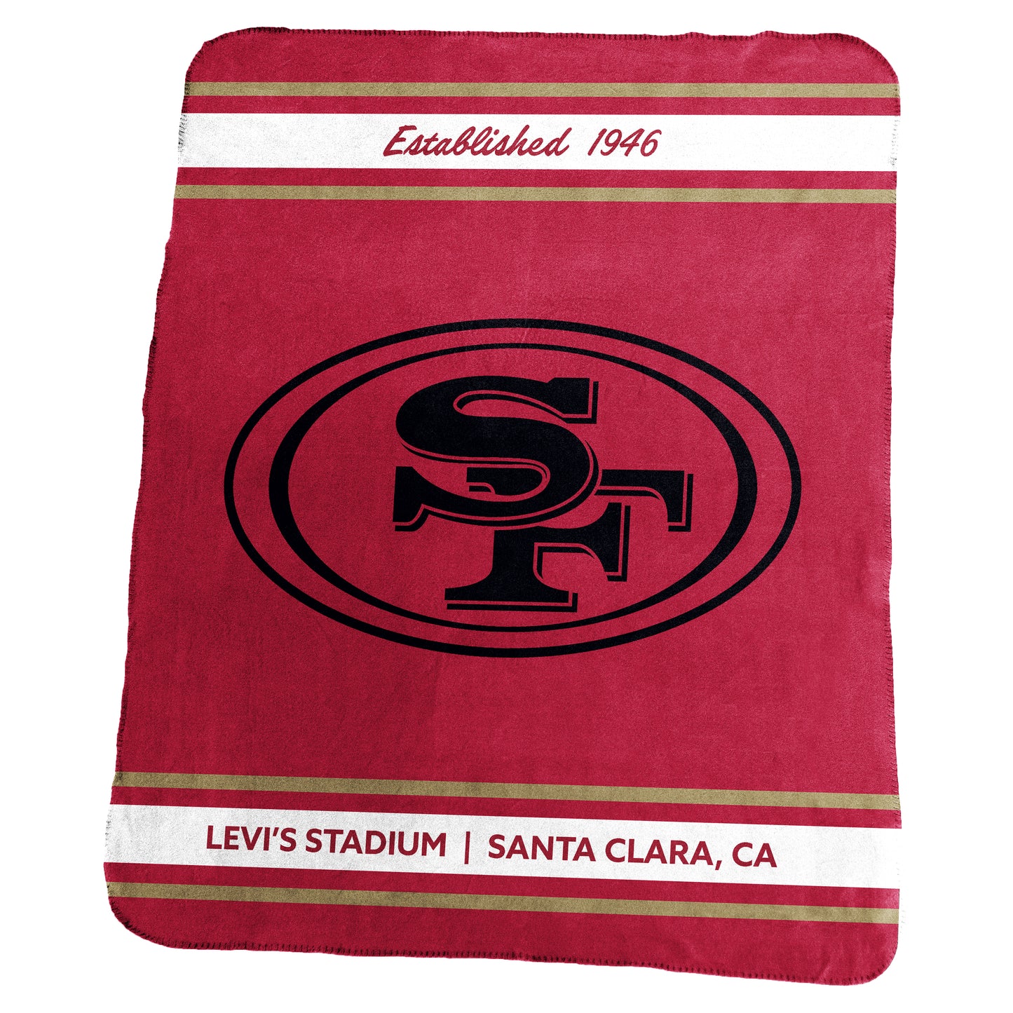 San Francisco 49ers 50" x 60" Stadium Classic Fleece Throw Blanket