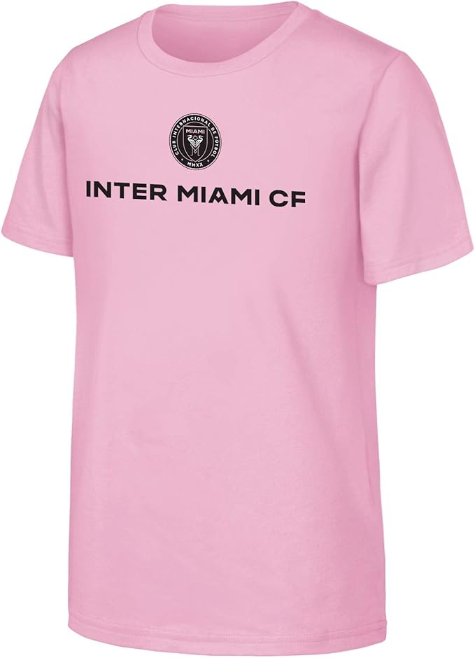 Lionel Messi Youth #10 Inter Miami Outerstuff 2024 Name & Number Player T-Shirt - Youth Boys (8-20)