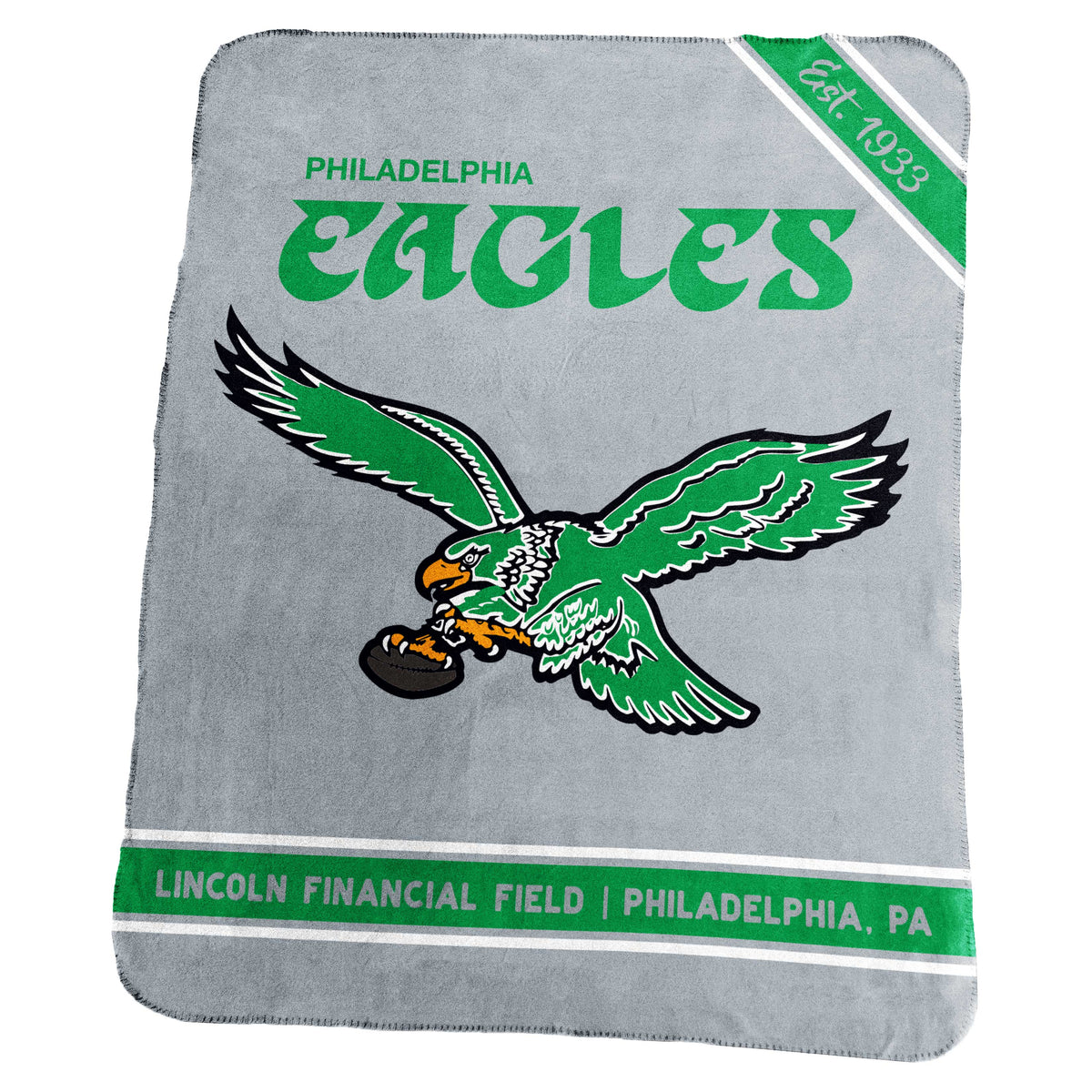 Philadelphia Eagles 50" x 60" Throwback Stadium Classic Fleece Throw Blanket