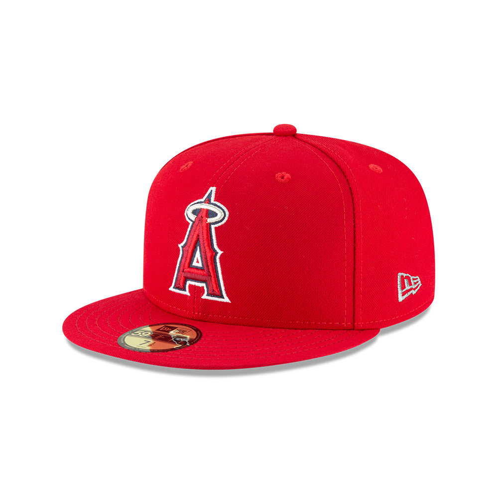 Gorra ajustada New Era Authentic On-Field 59FIFTY de Los Angeles Angels - Roja