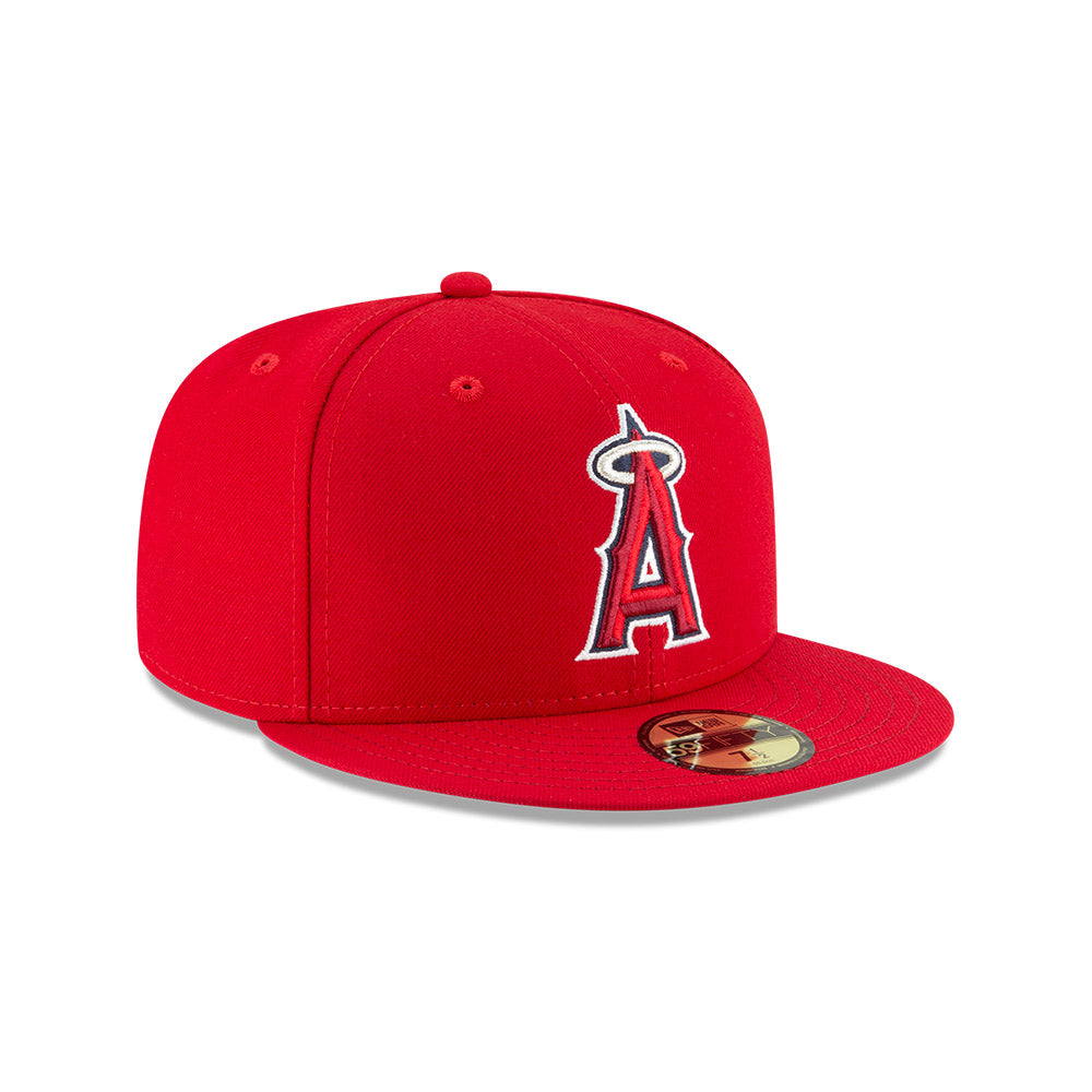 Gorra ajustada New Era Authentic On-Field 59FIFTY de Los Angeles Angels - Roja