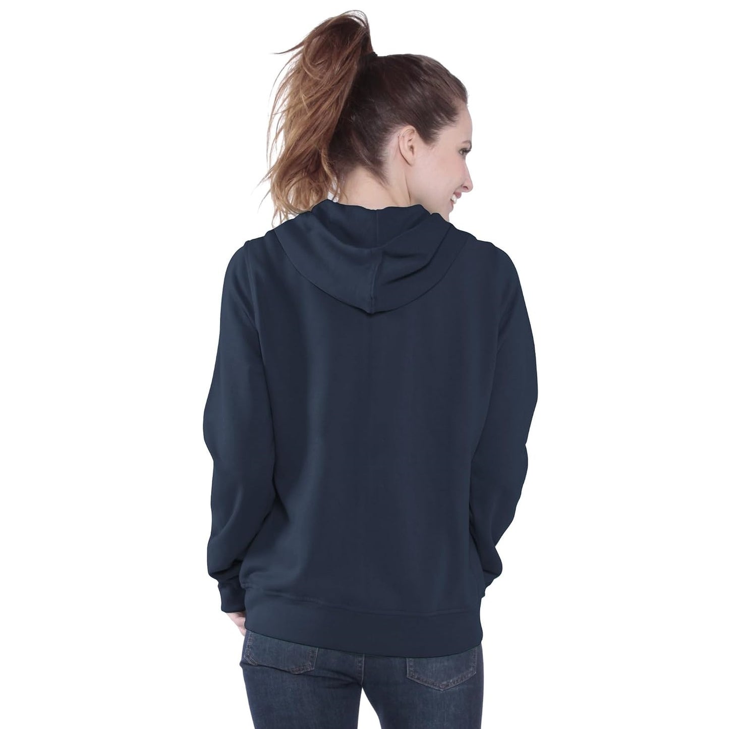 Chicago Bears Women's Distressed Script Full Zip Fleece Hoodie Sweatshirt