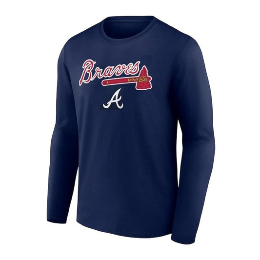 Atlanta Braves Men's New Era Pregame Long Sleeve T-Shirt