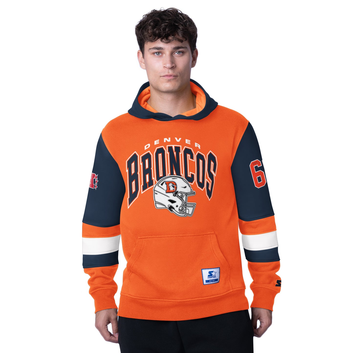Denver Broncos Starter Men's Throwback End Zone Sweatshirt
