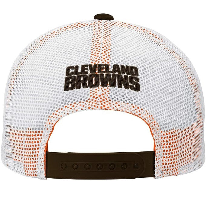 Cleveland Browns Youth Core Lockup Adjustable Meshback Hat