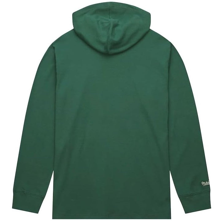 Milwaukee Bucks Mitchell & Ness Men's Vintage Logo Thermal Hoodie Sweatshirt