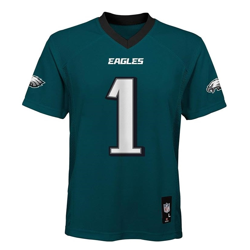 Jalen Hurts Youth Jersey #1 Philadelphia Eagles Replica Player Jersey - Youth Boys (8-20)