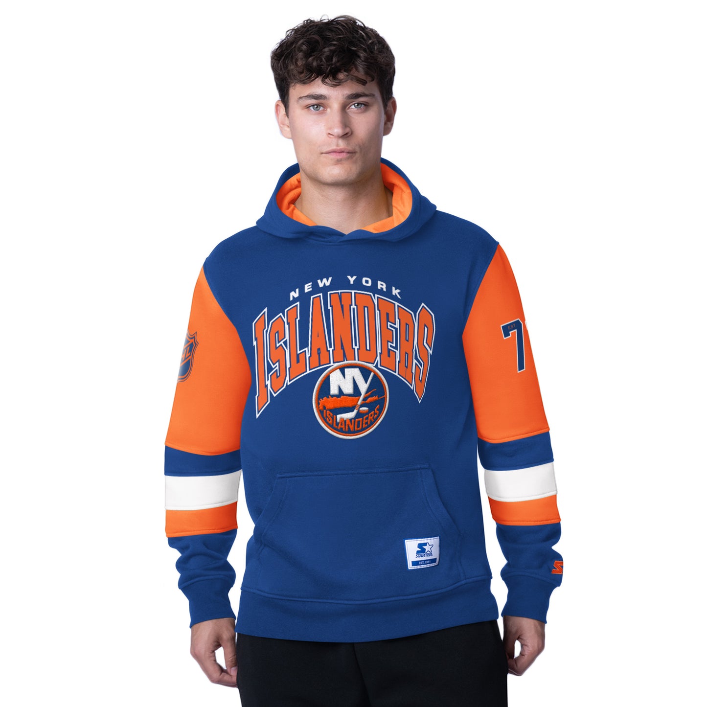 New York Islanders Starter Men's End Zone Sweatshirt