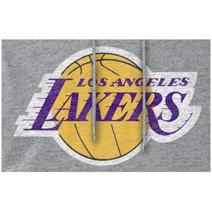 Los Angeles Lakers New Era Men's Distressed Logo Hoodie Sweatshirt