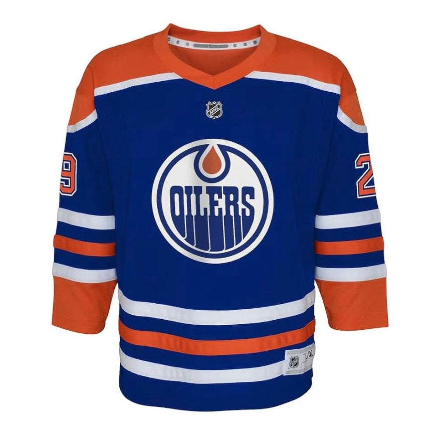 Leon Draisaitl Youth Jersey #29 Edmonton Oilers Replica Player Jersey - Youth Boys (8-20)