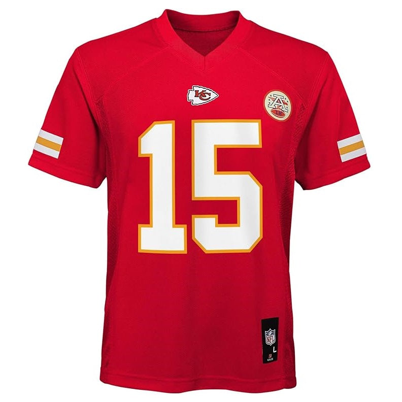 Patrick Mahomes Youth Jersey #15 Kansas City Chiefs Replica Player Jersey - Youth Boys (8-20)