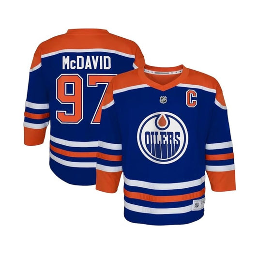 Connor McDavid Youth Jersey #97 Edmonton Oilers Replica Player Jersey - Youth Boys (8-20)