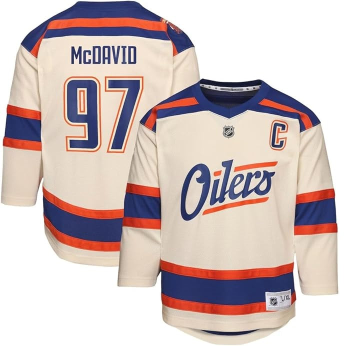 Connor McDavid Youth Jersey #97 Edmonton Oilers Replica Player Jersey - Youth Boys (8-20)
