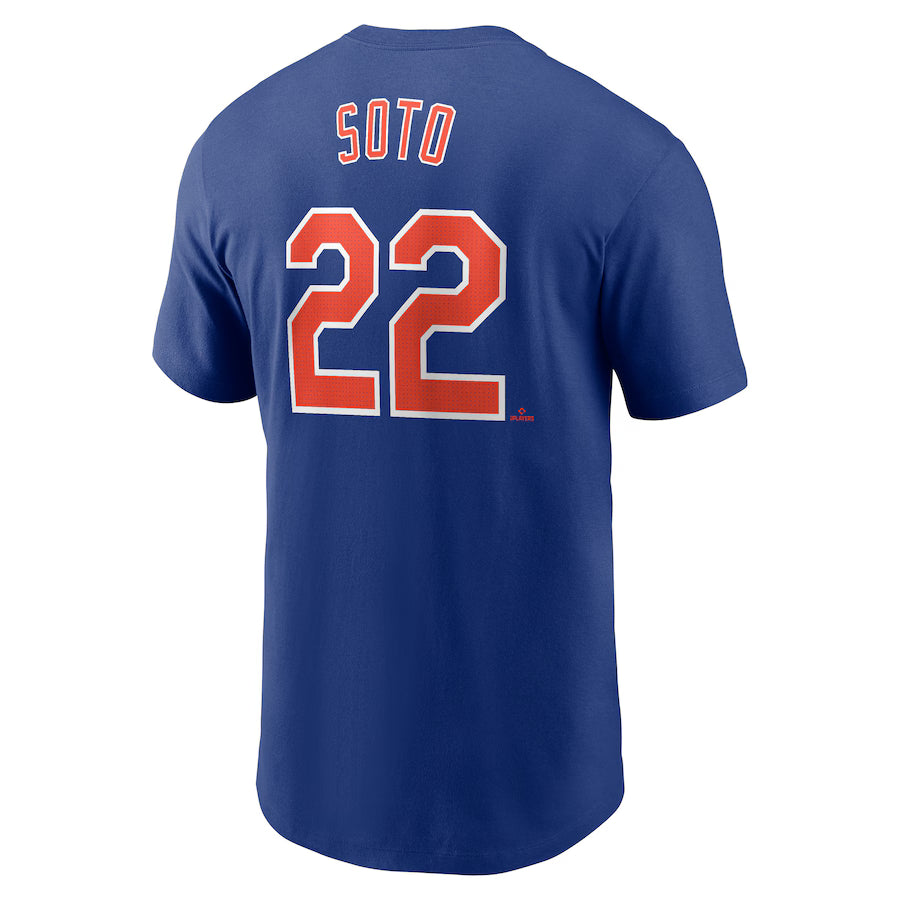 Juan Soto Youth T-Shirt #22 New York Mets Nike Fuse Name Number Player T-Shirt - Youth Boys (8-20)