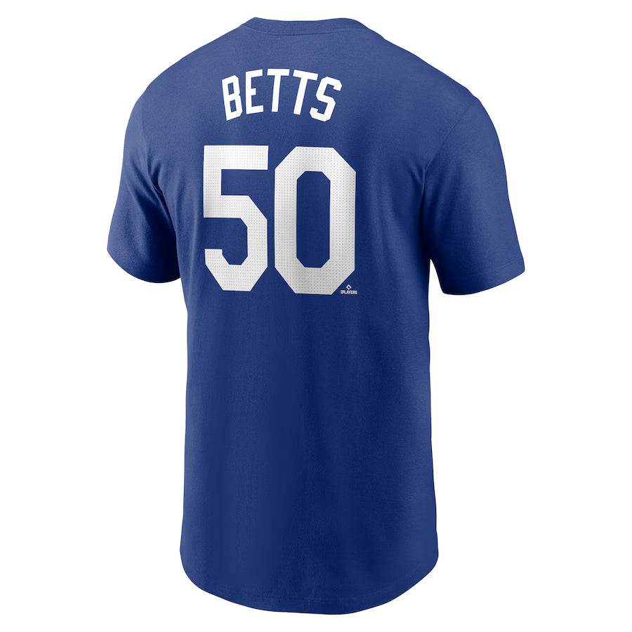Mookie Betts Youth T-Shirt #50 Los Angeles Dodgers Nike Fuse Name Number Player T-Shirt - Youth Boys (8-20)