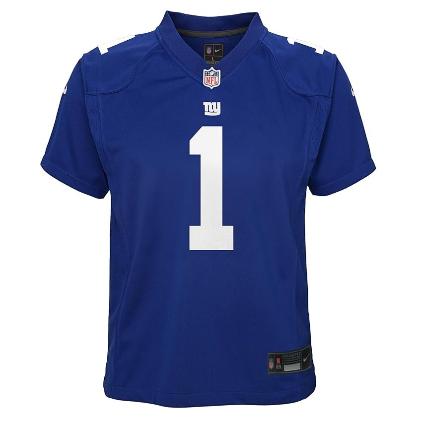 Malik Nabers Youth Nike Jersey #1 New York Giants Game Day Replica Player Jersey - Youth Boys (8-20)