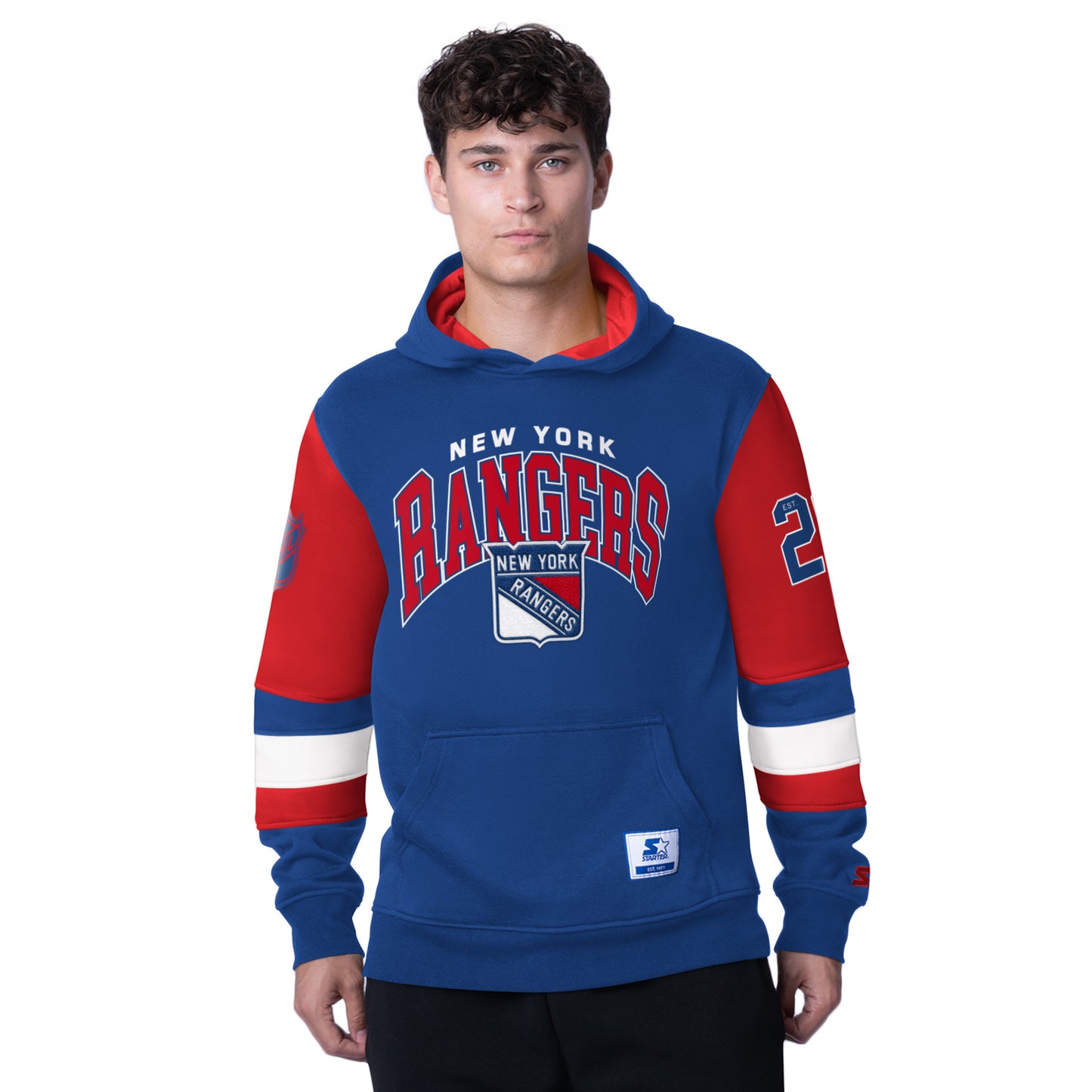 New York Rangers Starter Men's End Zone Sweatshirt