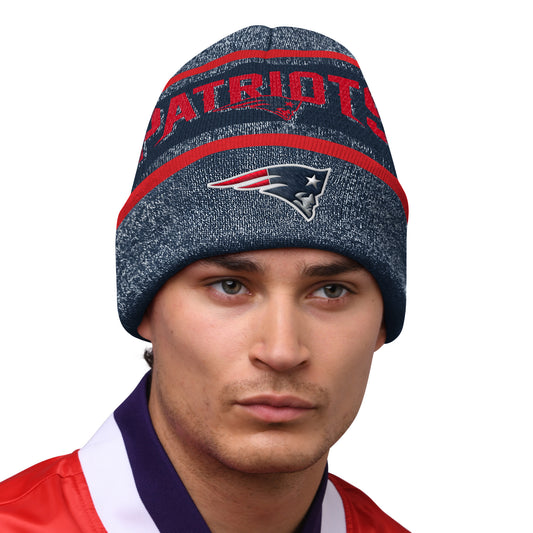 New England Patriots Starter Blizzard Cuffed Knit Hat