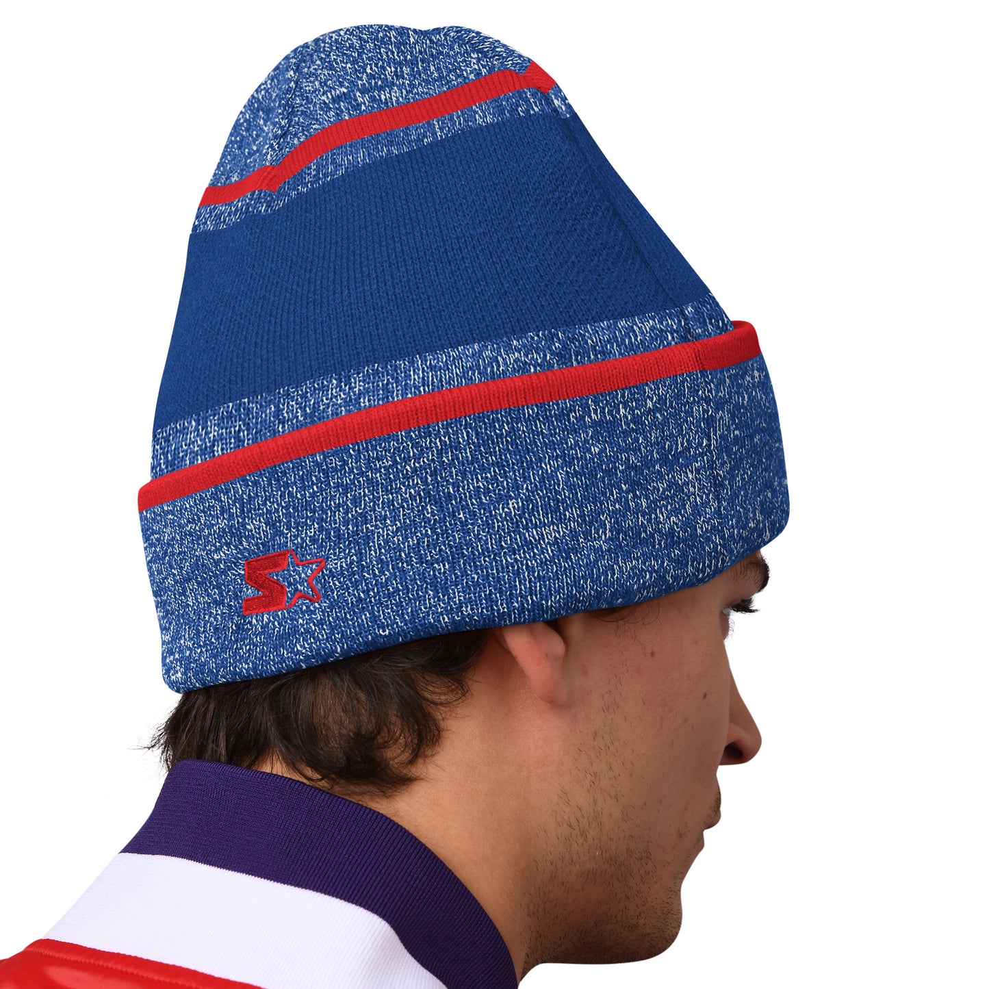 New York Rangers Starter Blizzard Cuffed Knit Hat