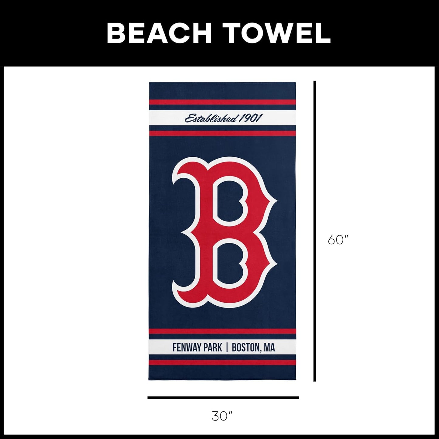 Manta clásica de vellón de los Boston Red Sox de 50" x 60"