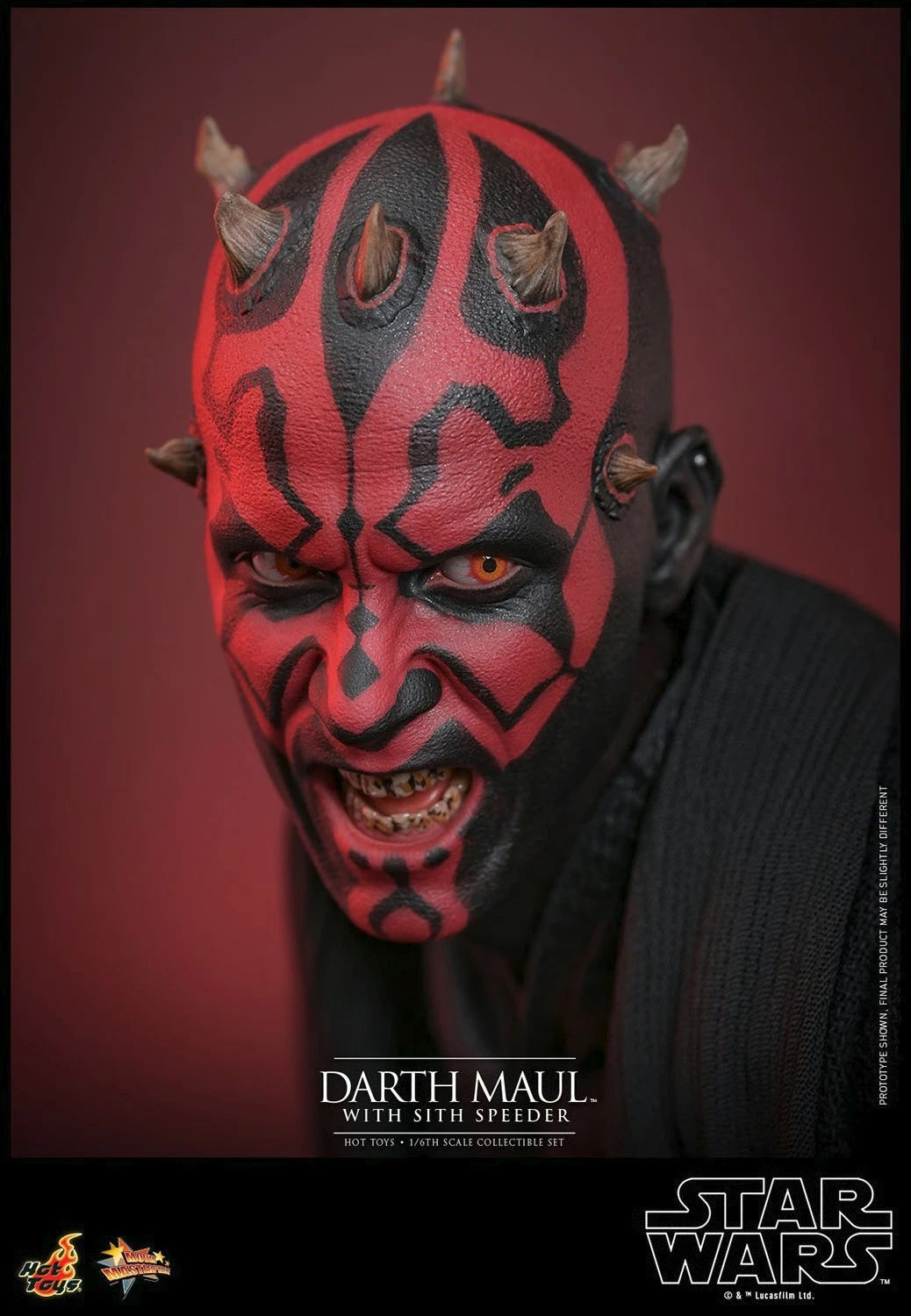 Hot Toys Star Wars Phantom Menace MMS749 Darth Maul w/Speeder 1/6 Scale