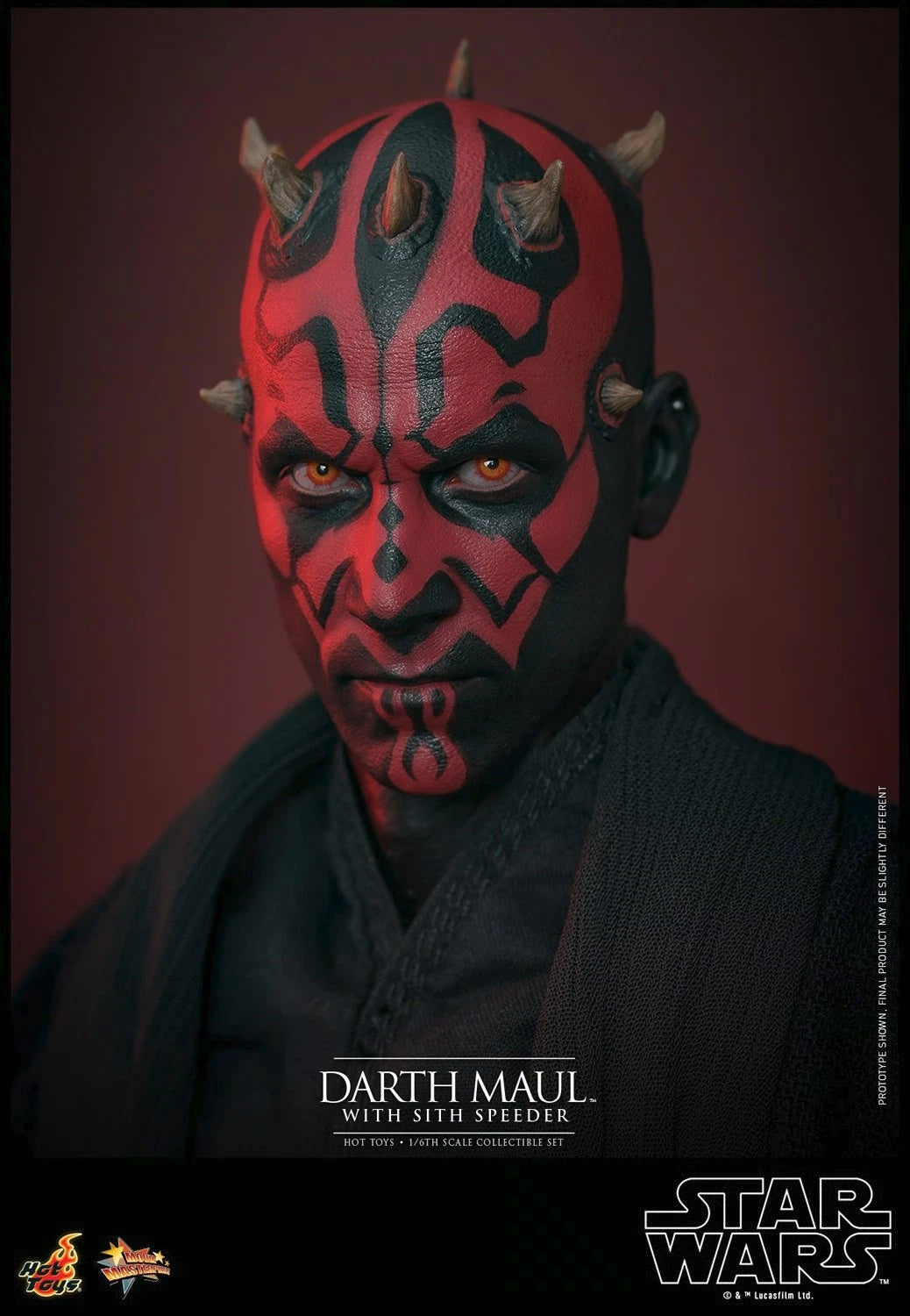 Hot Toys Star Wars Phantom Menace MMS749 Darth Maul w/Speeder 1/6 Scale