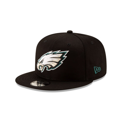 Philadelphia Eagles New Era Super Bowl LIX Champions Side Patch 9FIFTY Snapback Hat - Black