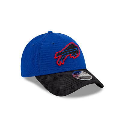 Buffalo Bills New Era Black Logo Authentic 9FORTY Stretch Adjustable Snapback Hat