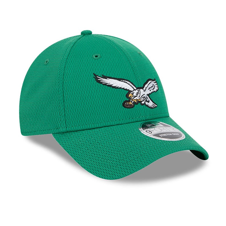 Philadelphia Eagles New Era Throwback Authentic 9FORTY Stretch Adjustable Snapback Hat