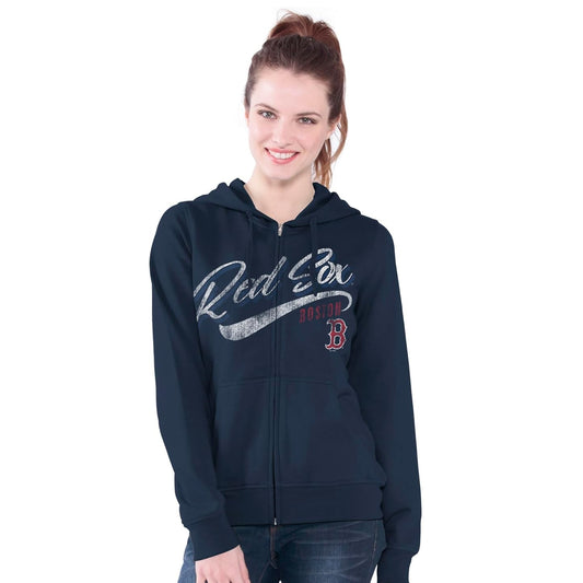 Camiseta de mujer con cuello en V y diseño desgastado de los New York Yankees Ballpark