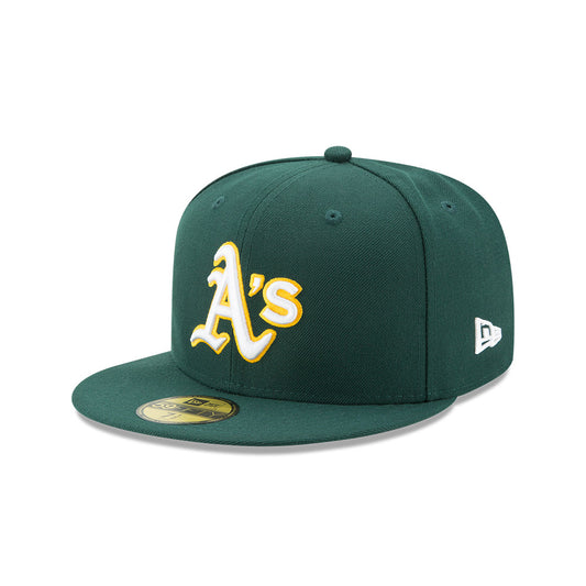 Oakland Athletics A's New Era Road Authentic On-Field 59FIFTY Fitted Hat