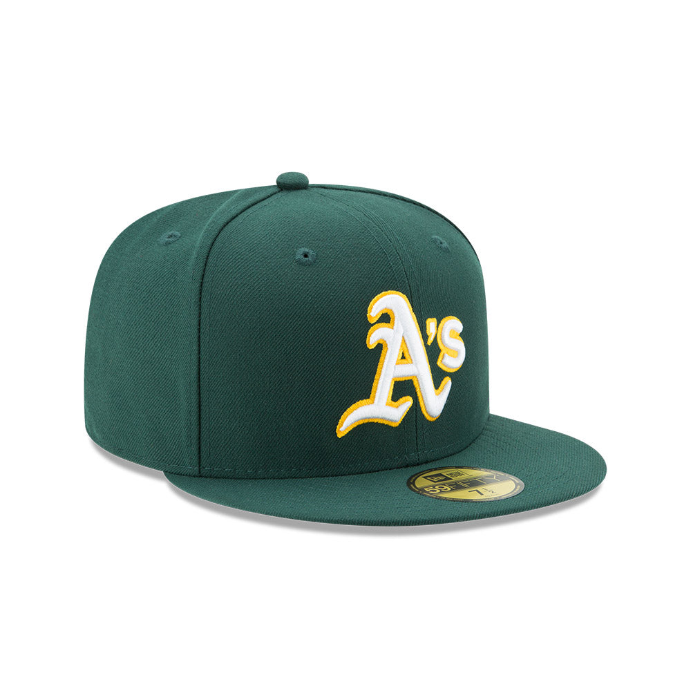 Oakland Athletics A's New Era Road Authentic On-Field 59FIFTY Fitted Hat