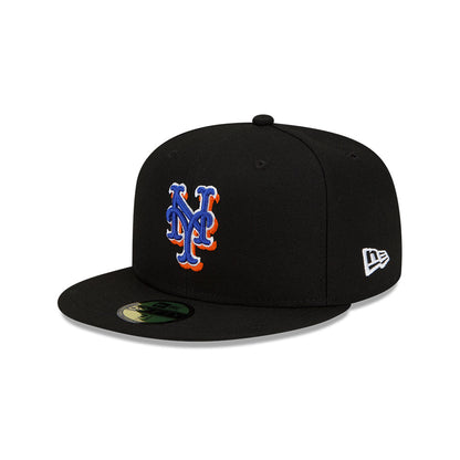 New York Mets New Era Alternate Authentic On-Field 59FIFTY Fitted Hat - Black