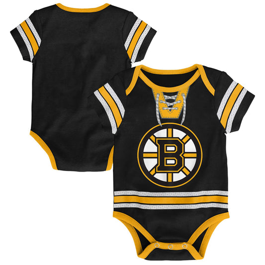 Boston Bruins Hockey Jersey Creeper Romper Onesie - Newborn/Infant