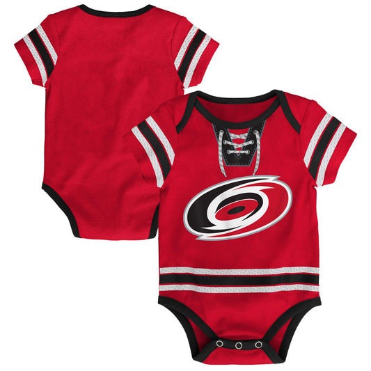 Carolina Hurricanes Hockey Jersey Creeper Romper Onesie - Newborn/Infant