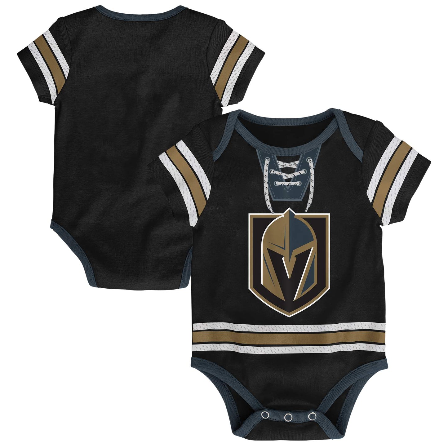 Vegas Golden Knights Hockey Jersey Creeper Romper Onesie - Newborn/Infant