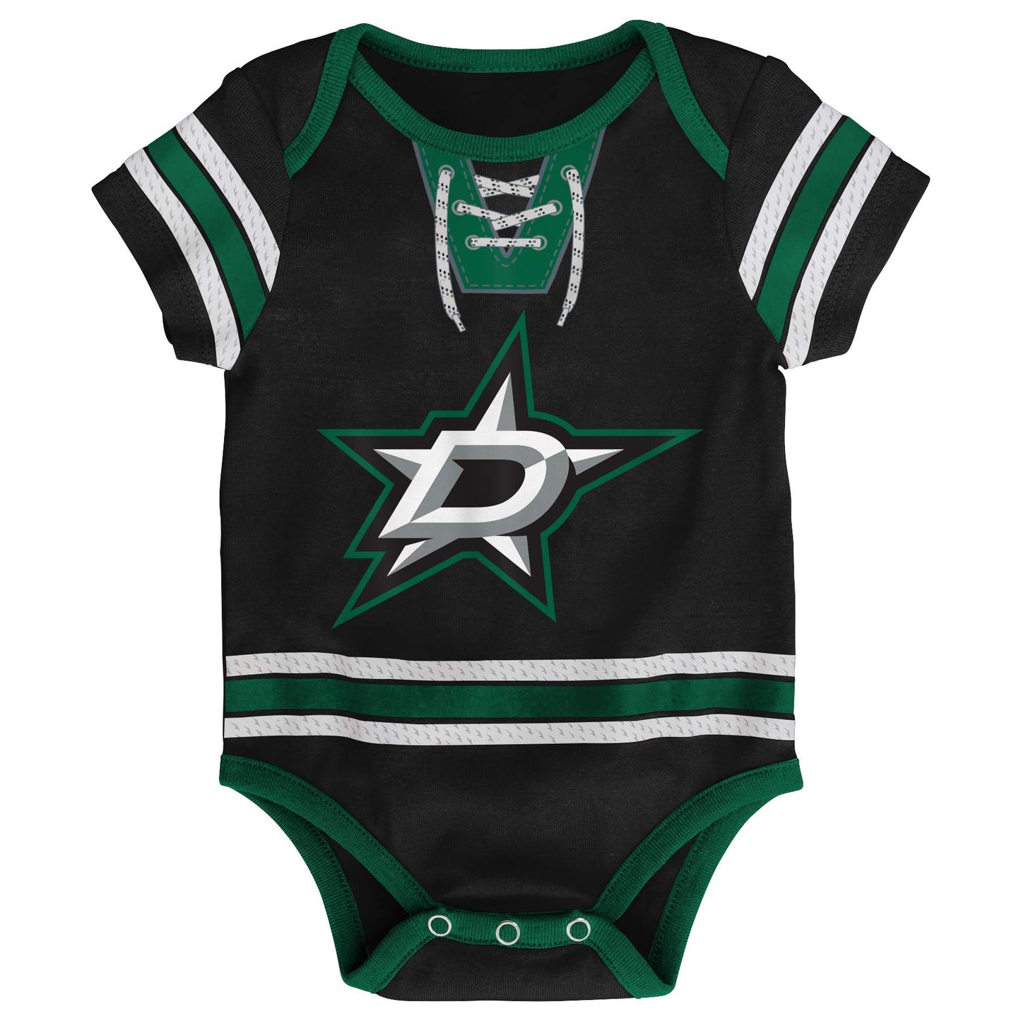 Dallas Stars Hockey Jersey Creeper Romper Onesie - Newborn/Infant