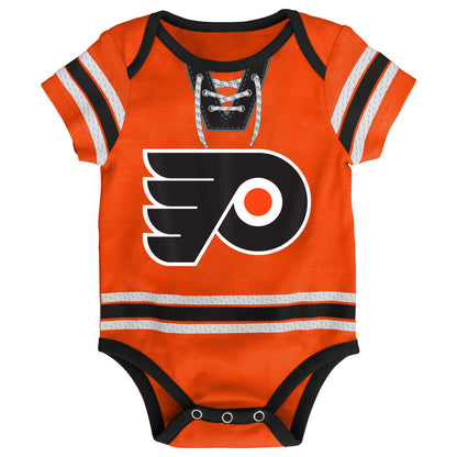 Philadelphia Flyers Hockey Jersey Creeper Romper Onesie - Newborn/Infant