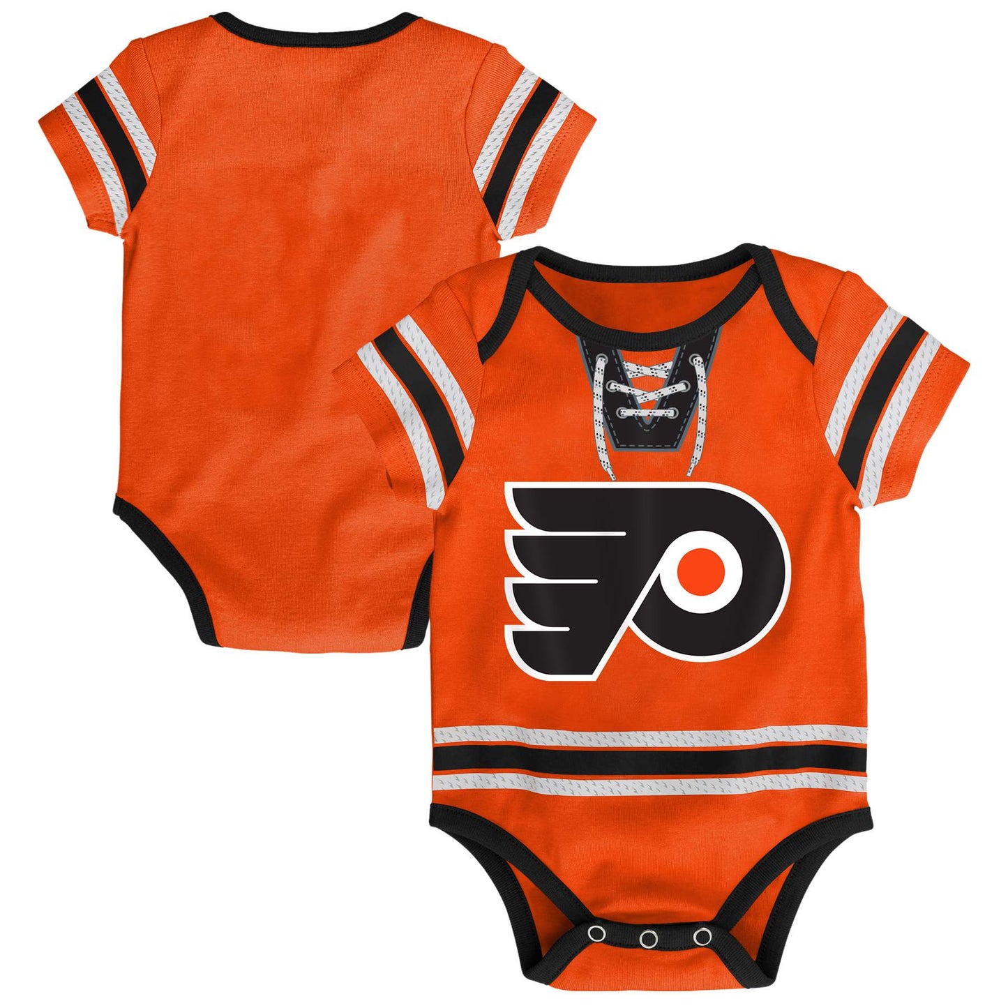 Philadelphia Flyers Hockey Jersey Creeper Romper Onesie - Newborn/Infant