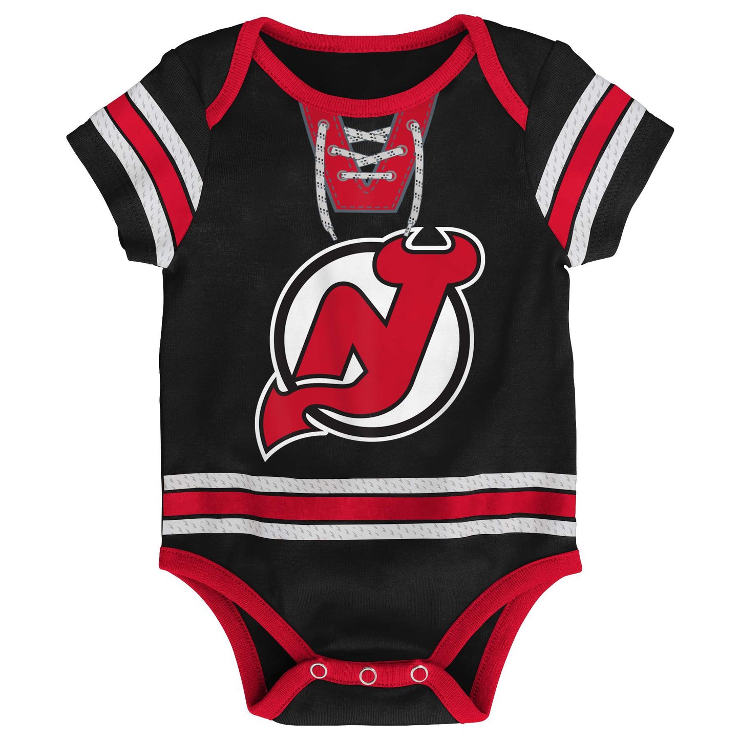 New Jersey Devils Hockey Jersey Creeper Romper Onesie - Newborn/Infant