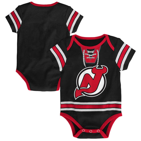 New Jersey Devils Hockey Jersey Creeper Romper Onesie - Newborn/Infant