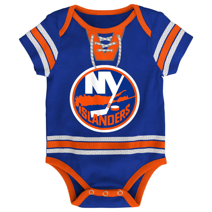 New York Islanders Hockey Jersey Creeper Romper Onesie - Newborn/Infant