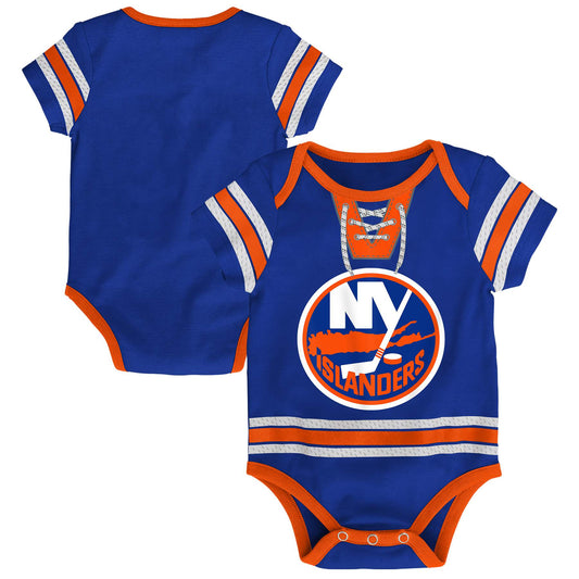 New York Islanders Hockey Jersey Creeper Romper Onesie - Newborn/Infant