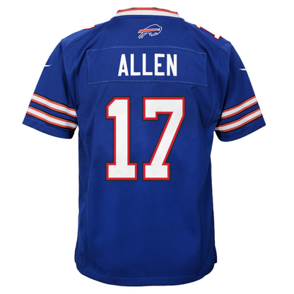 Nike Josh Allen Youth Jersey #17 Buffalo Bills Game Day Replica Player Jersey - Youth Boys (8-20)