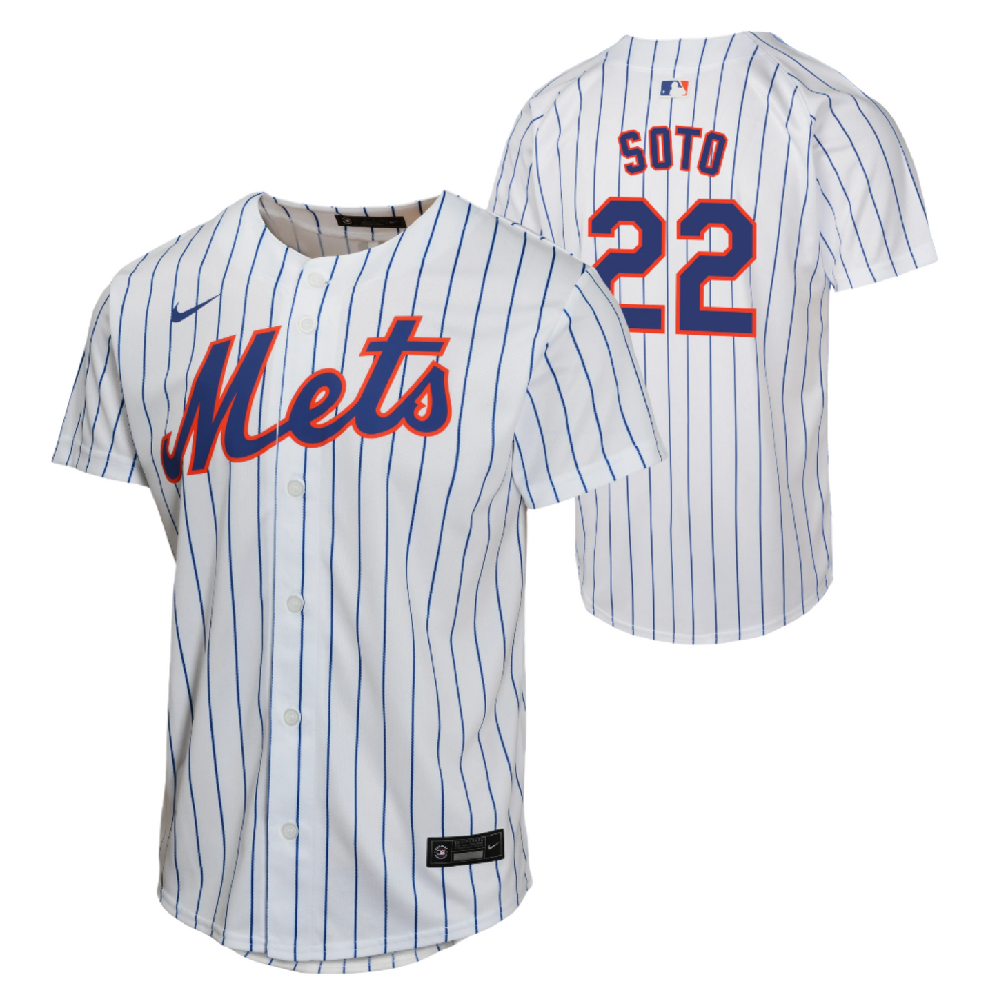 Nike Juan Soto Youth Jersey #22 New York Mets Replica Player Jersey - Youth Boys (8-20)