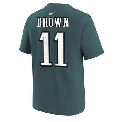 AJ Brown Youth T-Shirt #11 Philadelphia Eagles Nike Fuse Name Number Player T-Shirt - Youth Boys (8-20)
