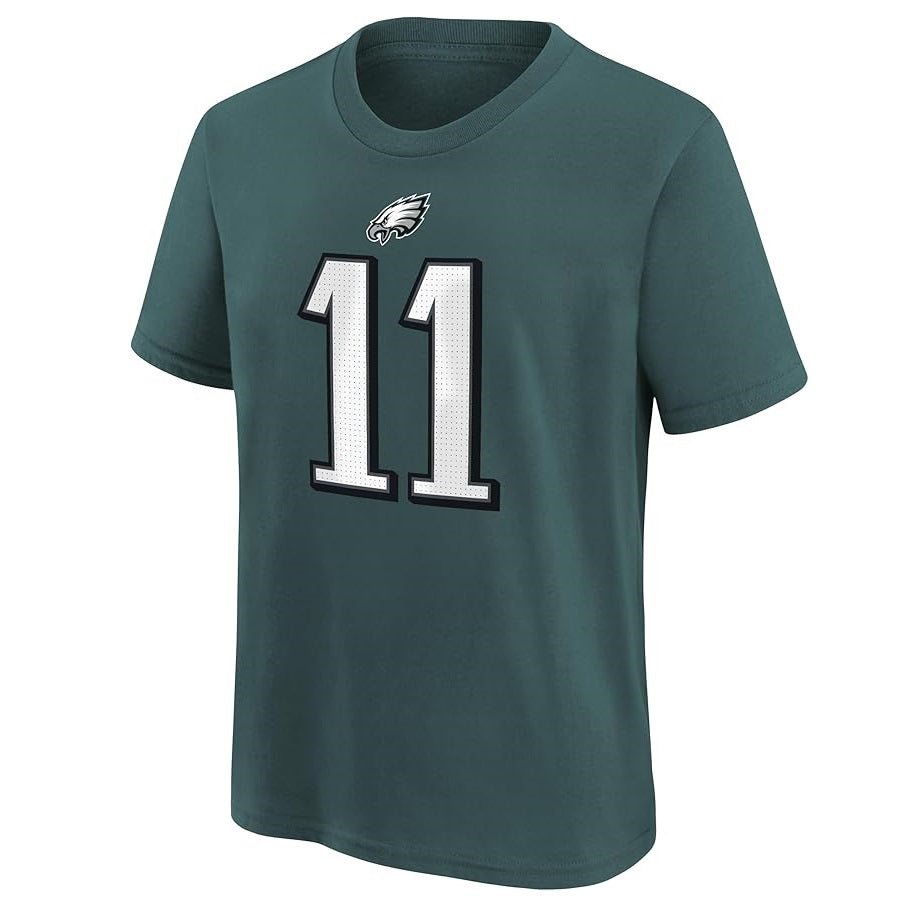 AJ Brown Youth T-Shirt #11 Philadelphia Eagles Nike Fuse Name Number Player T-Shirt - Youth Boys (8-20)