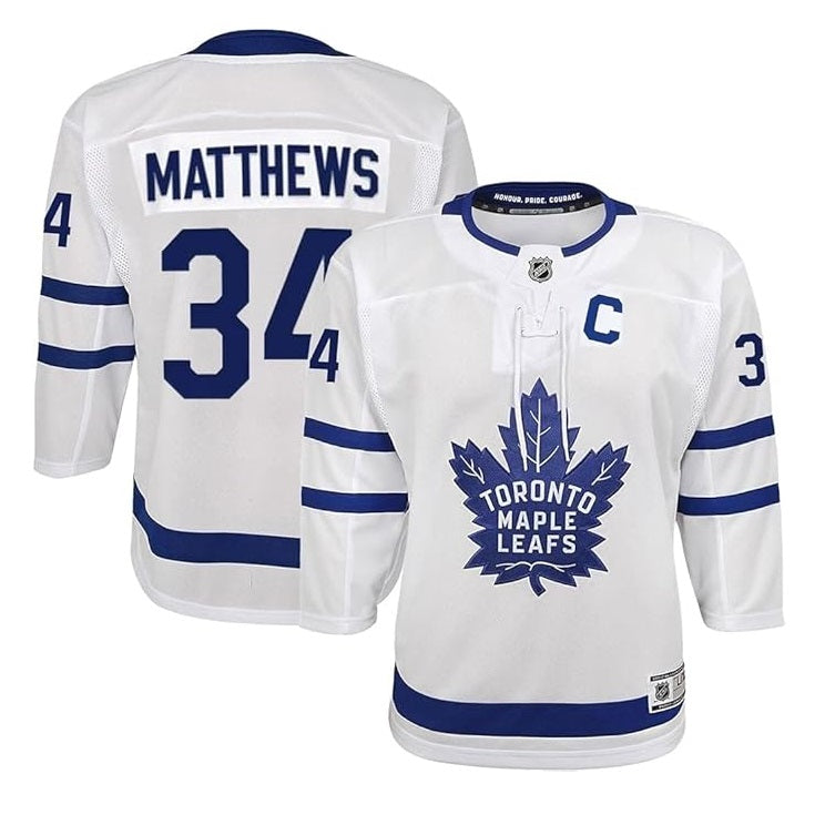Auston Matthews Youth Jersey #34 Toronto Maple Leafs Premier Player Jersey - Youth Boys (8-20)