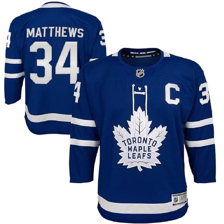 Auston Matthews Youth Jersey #34 Toronto Maple Leafs Premier Player Jersey - Youth Boys (8-20)