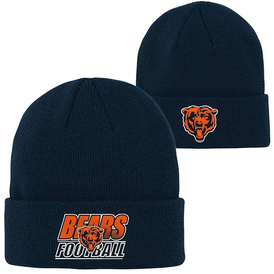 Chicago Bears Youth Gradient Cuffed Knit Hat